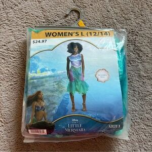 NEW Disney The Little Mermaid Live Action Halloween Costume Women's Size L